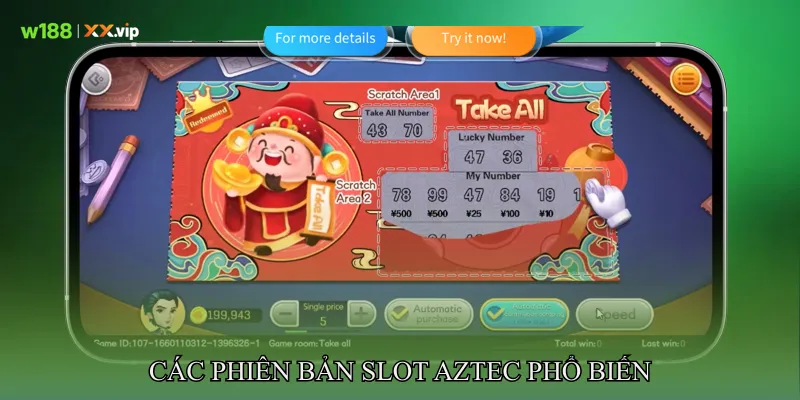 Nổ Hũ Aztec Trải Nghiệm Slot Biểu Tượng Bonus Sống Động 3 Các Phiên Bản Slot Aztec Phổ Biến